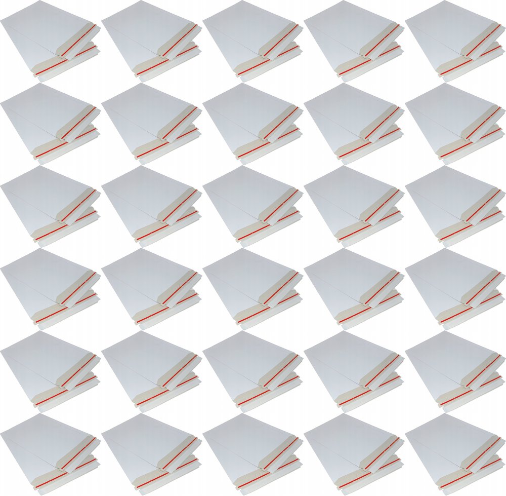 80x Koperta kartonowa Lettpac, B5, 175x250mm, z paskiem samoprzylepnym, biały