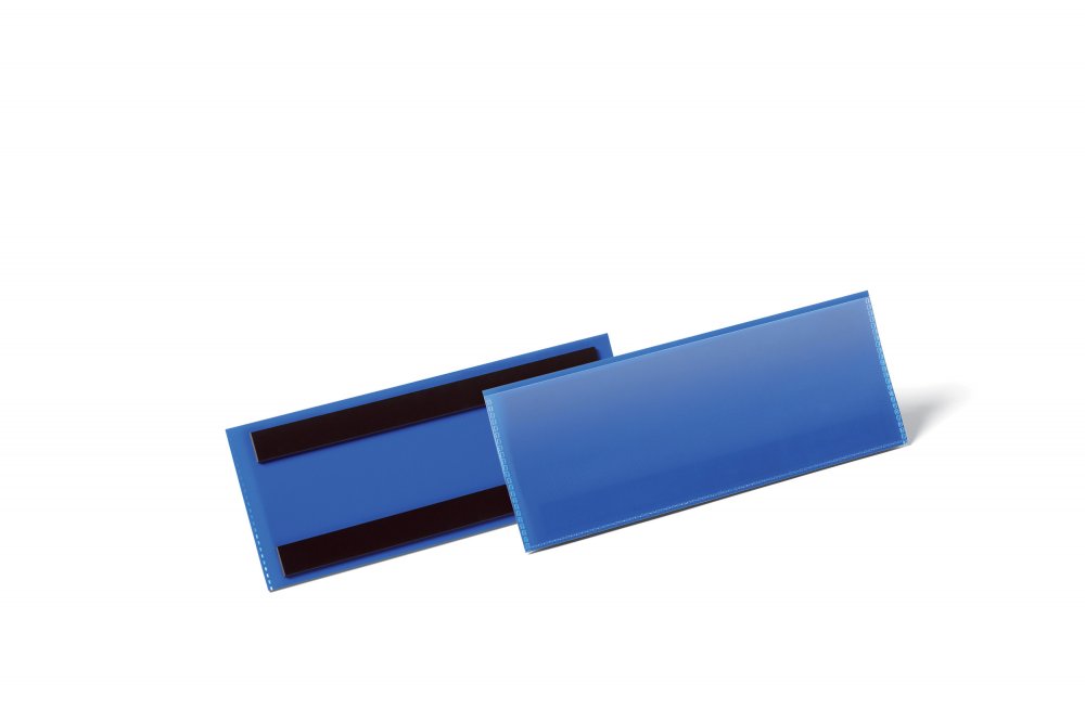 Kieszeń magnetyczna Durable, 210x74mm, pozioma, 50 sztuk, granatowy