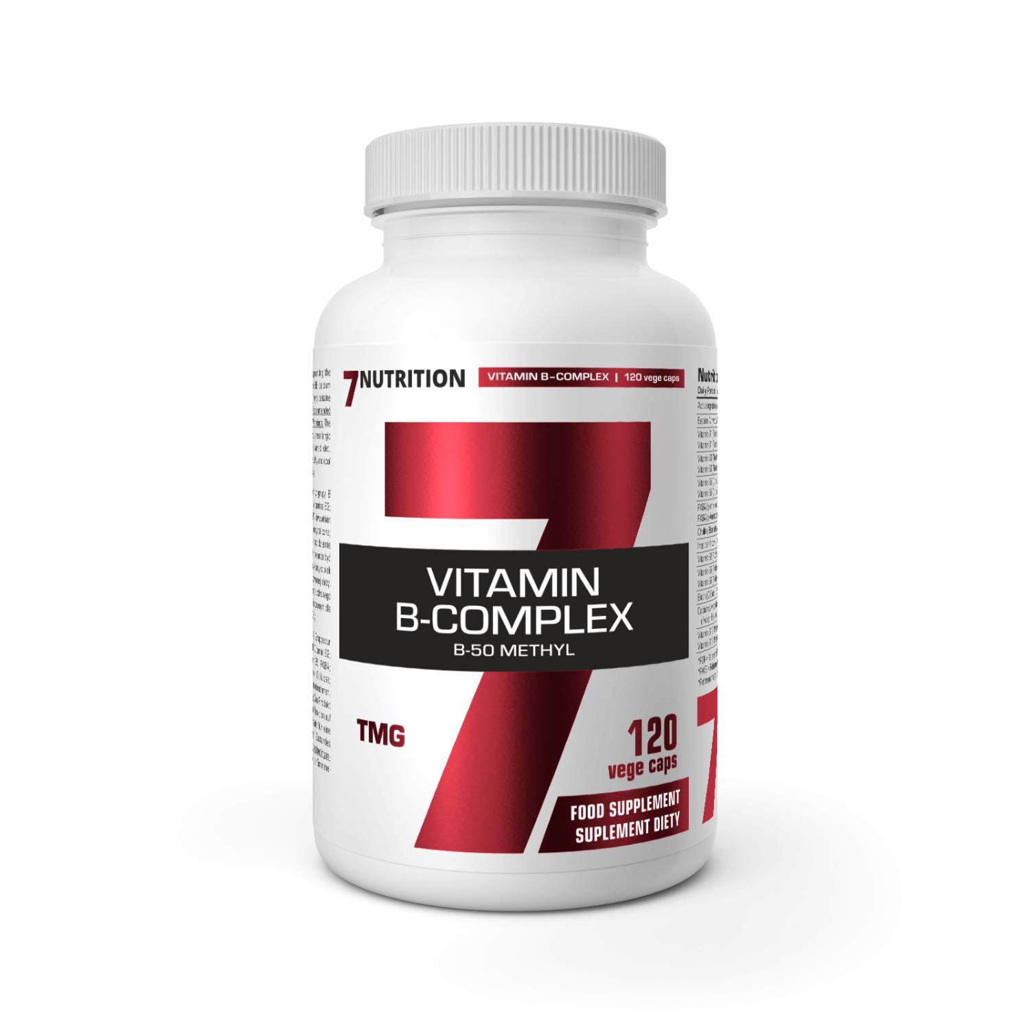 7nutrition b complex b50 methyl, 120 kapsułek