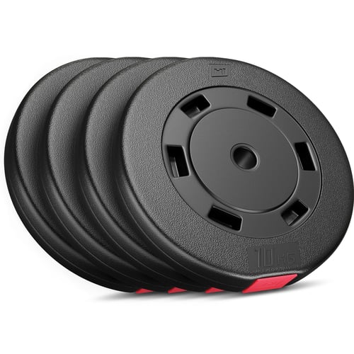 Ensemble de disques d’haltères en plastique 40 kg 4 x 10 kg