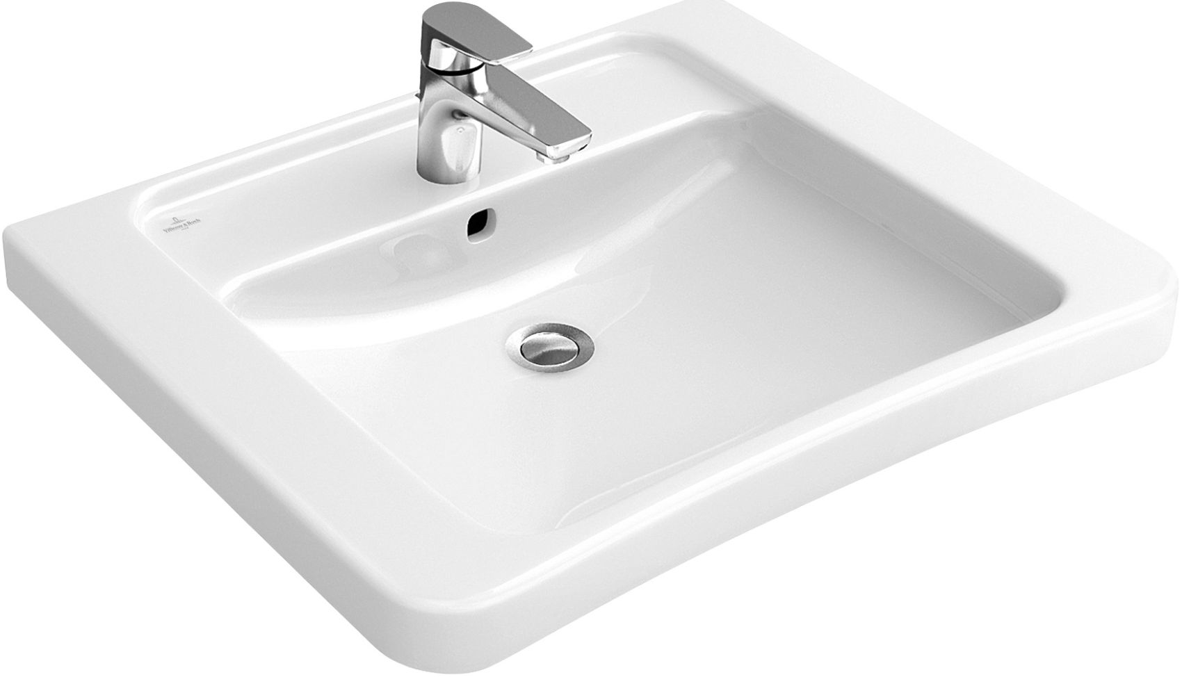 Villeroy & Boch Vita umywalka 65x55 cm prostokątna ścienna dla niepełnosprawnych biała 51786801