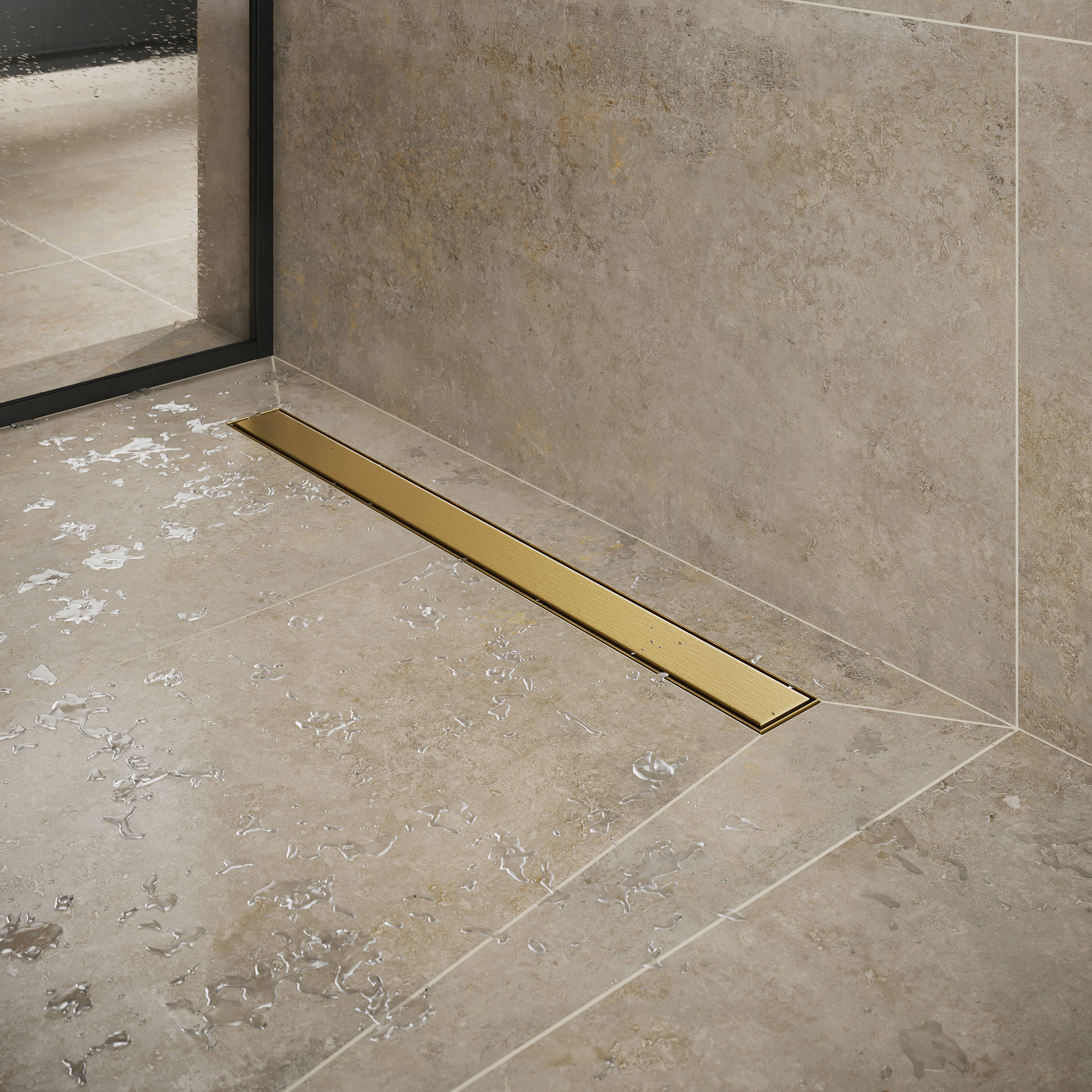 Cersanit Tako odpływ prysznicowy 70 cm złoty szczotkowany S204-055 - Wysyłka w 24h