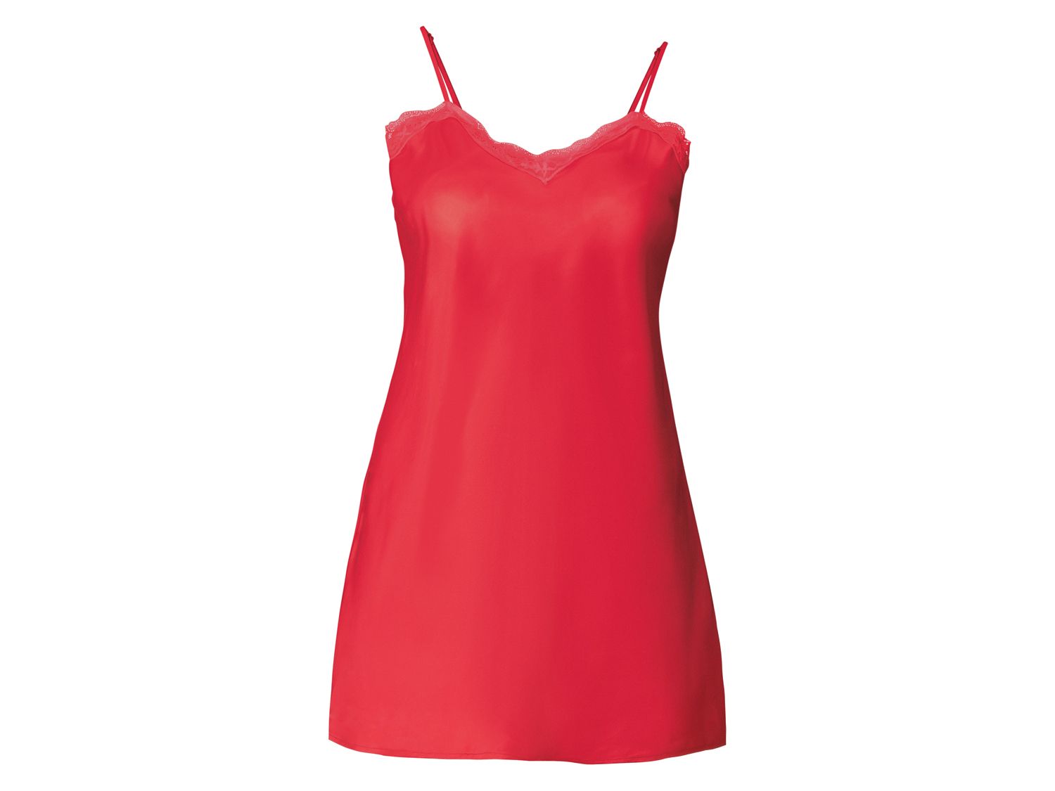 Esmara Lingerie Damska satynowa koszula nocna XL Czerwony, 48
