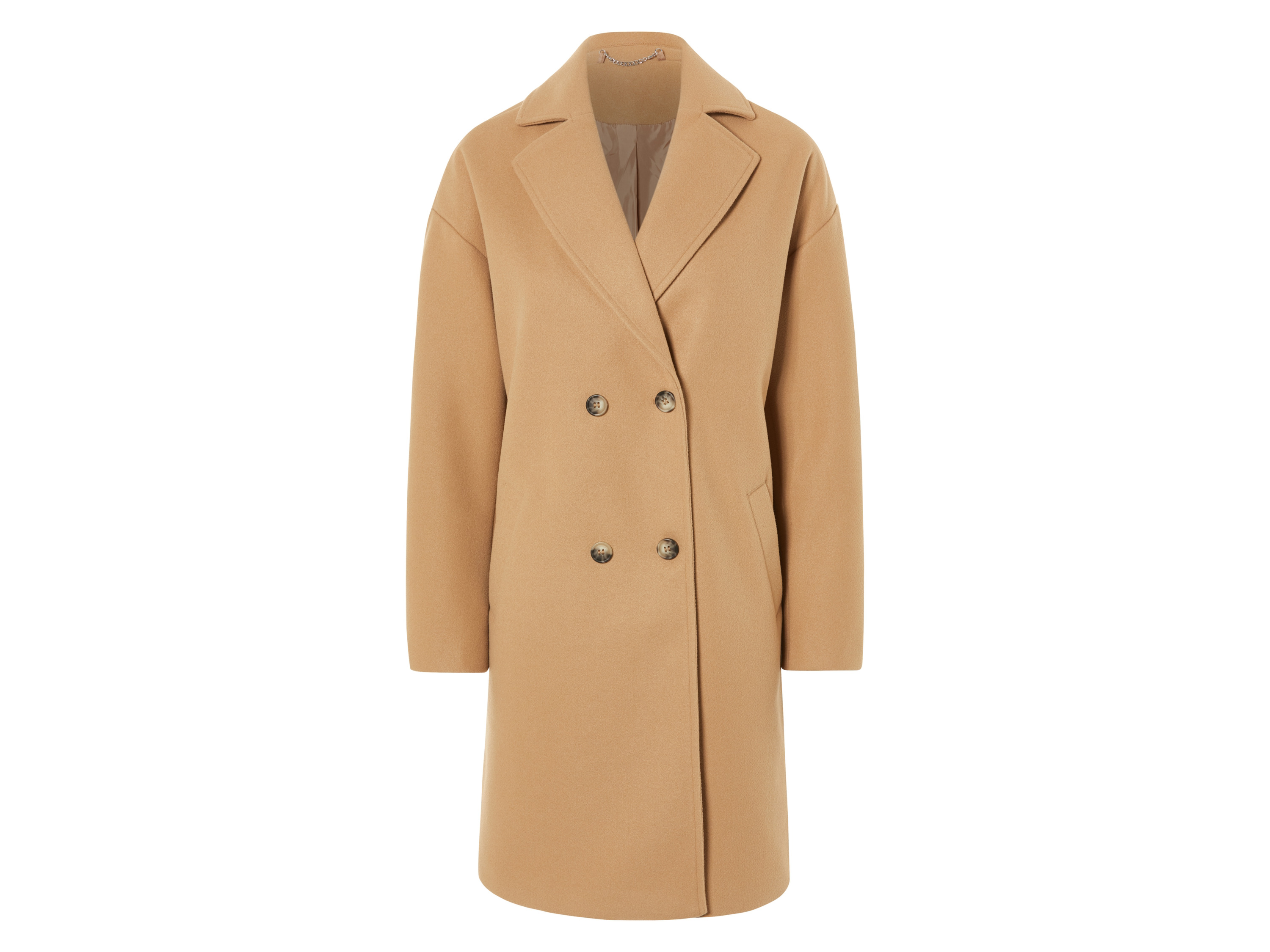esmara Płaszcz damski w stylu wełnianym 36, Camel
