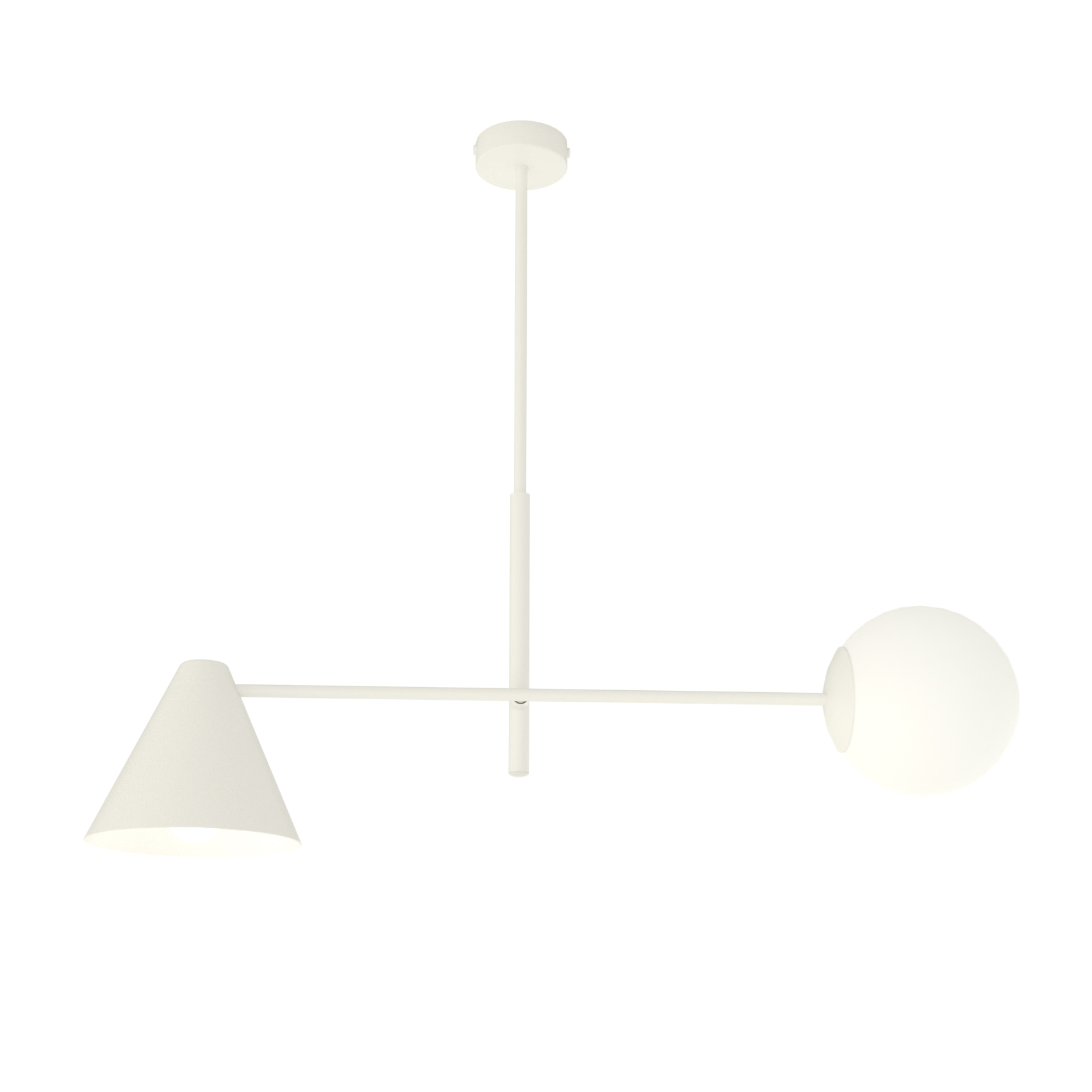 Darmowa Dostawa - Lampa podsufitowa 2x10 W biała Emibig Hermes 13482