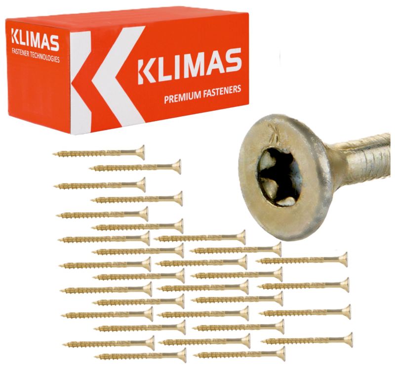 Wkręty do drewna Klimas WKCS 4,5x60 mm z łbem stożkowym 250szt