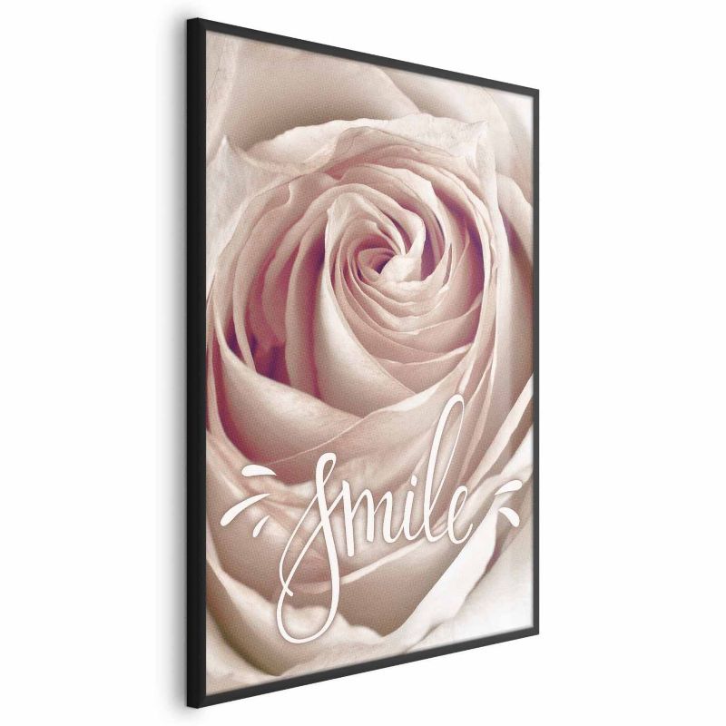 Plakat Artgeist Uśmiechnij się 21x30 cm z ramą czarną bez marginesu 1 szt
