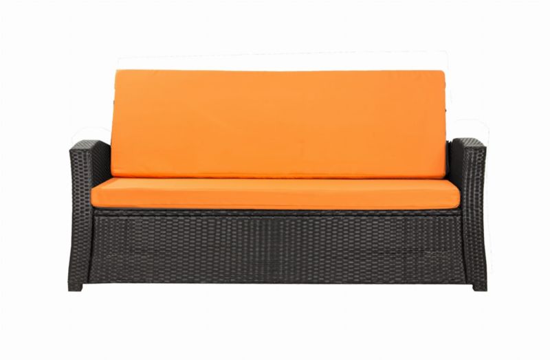 Poduszka ogrodowa na sofę Technorattan, Setgarden,120x60cm +120x50cm Pomarańczowa dwustronne Poduszki na meble -Rattan, 1szt