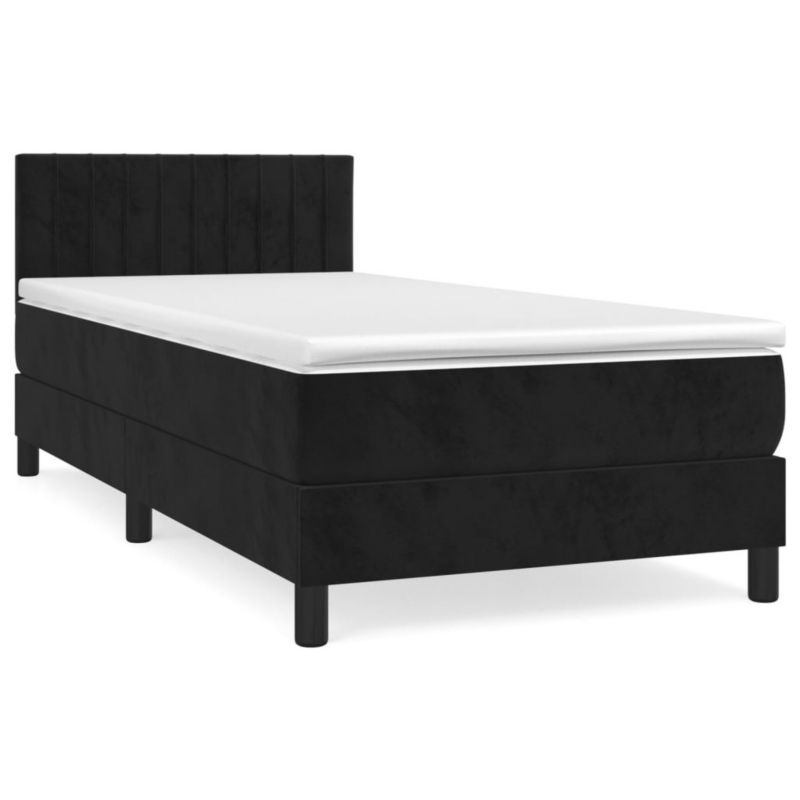 Łóżko kontynentalne WaszeMeble 80x200 cm czarne WM-3141391 1 szt.