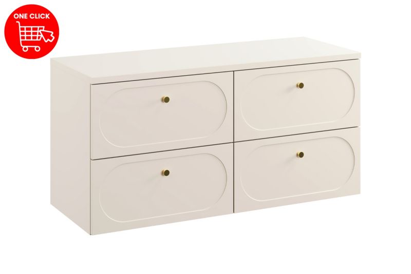 Zestaw mebli łazienkowych Comad Donna Sand 120cm z blatem 1szt
