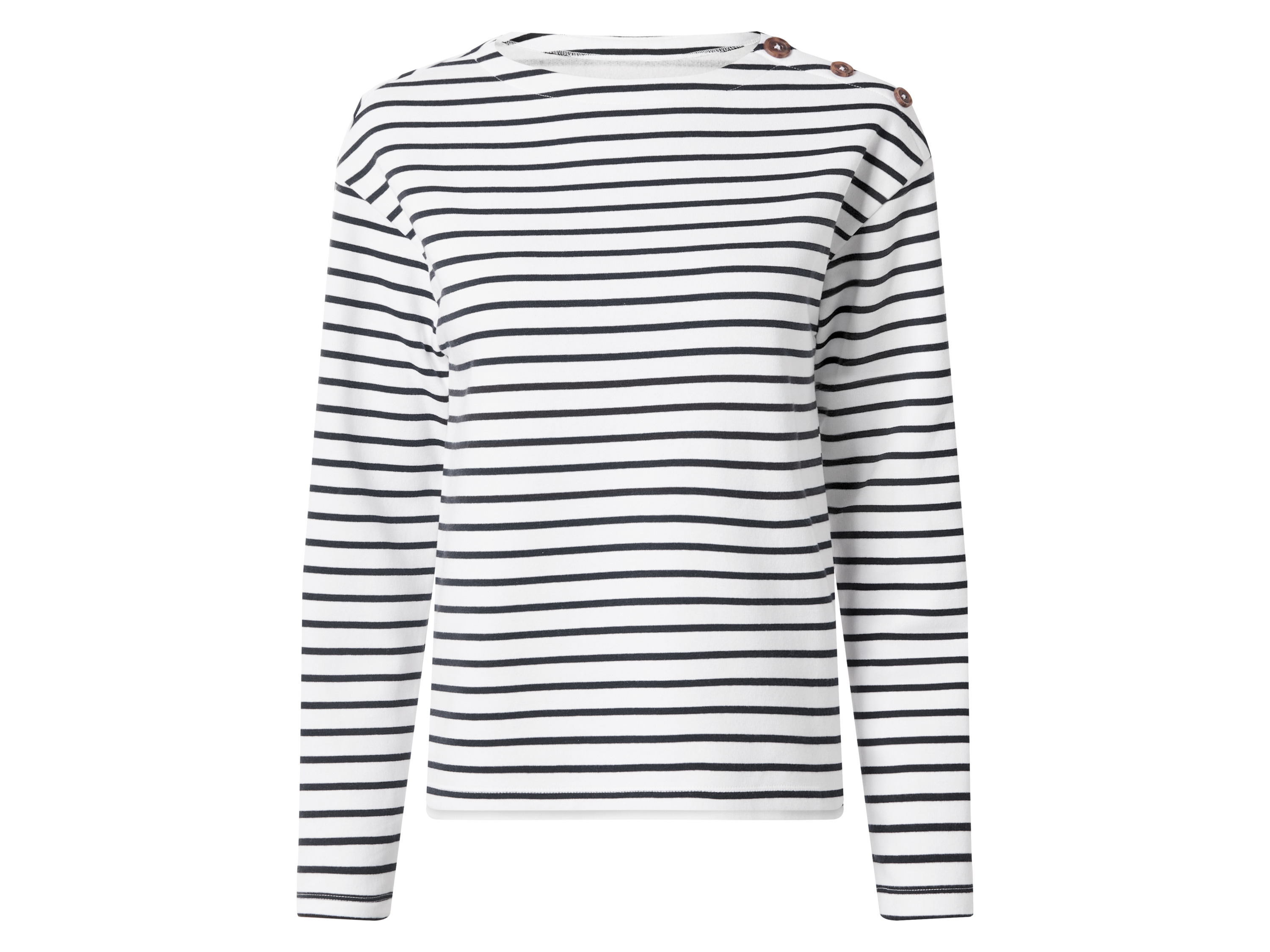 esmara Bluza dresowa damska z bawełną W paski, S 36-38