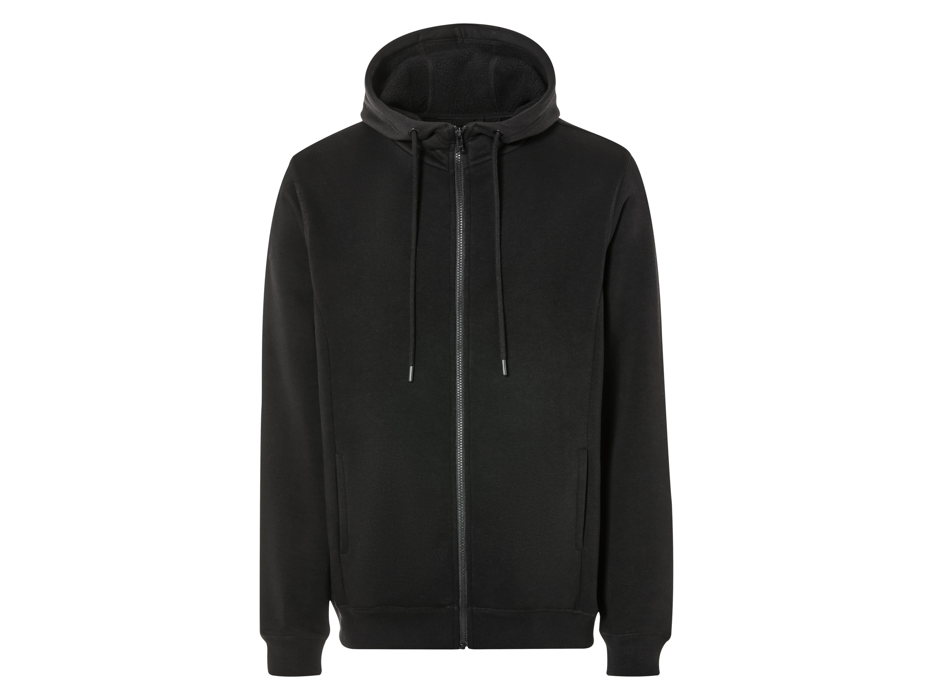 Livergy Bluza dresowa męska z polarem Czarny, L 52/54