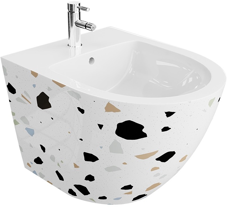 Darmowa Dostawa - Bidet wiszący dwukolorowy LaVita Sofi Stone 5900378334019