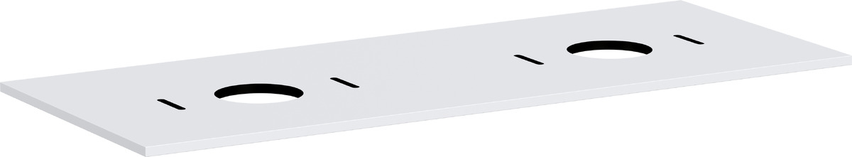 Darmowa Dostawa - Blat naszafkowy 137.5x55 cm biały Hansgrohe Xilesa E 54280700