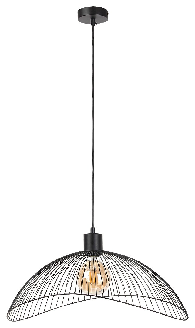 Darmowa Dostawa - Lampa wisząca 1x60 W czarna Rabalux Iduna 4347