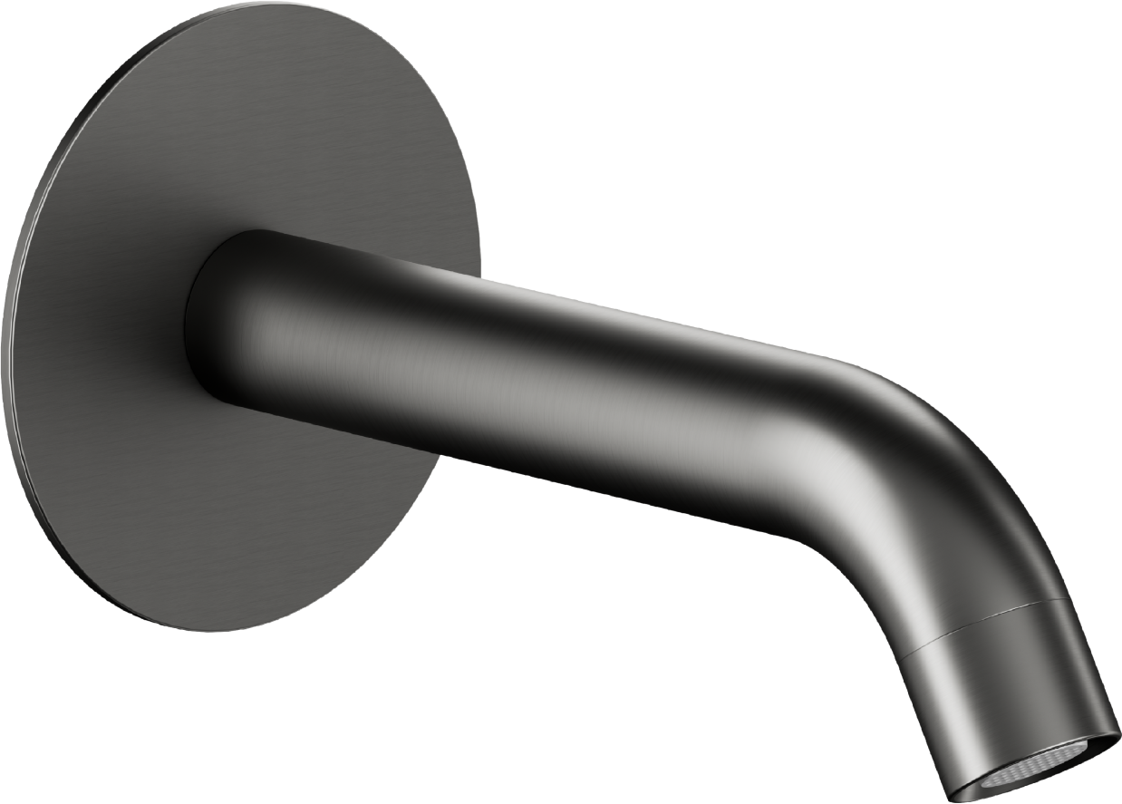 Darmowa Dostawa - Wylewka do baterii wannowej grafitowa KFA Armatura Moza Gun Metal Grey 83600461