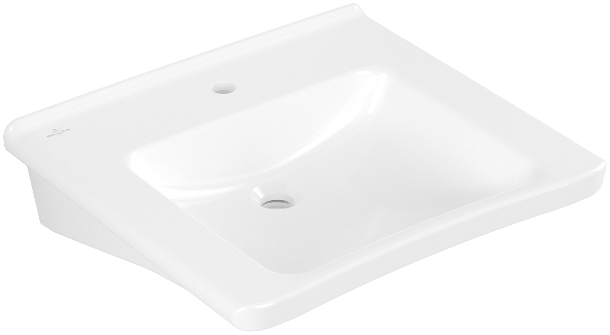 Darmowa Dostawa - Umywalka 60x55 cm prostokątna ścienna biała Villeroy & Boch ViCare 4A8061R1