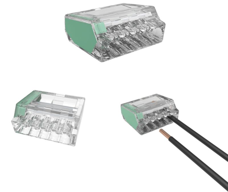 Złączka uniwersalna EDO instalacyjna do przewodów sztywnych maks. 2.5mm² 5-przew. EDO205 50 szt