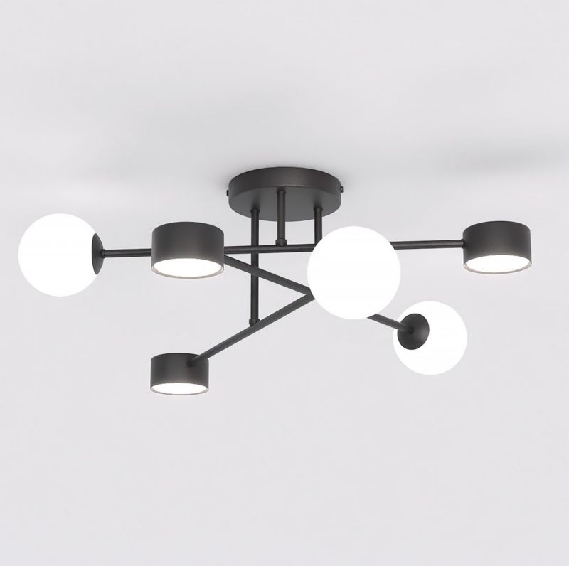 Lampa wisząca Emibig HOLON czarno-biała 6xGX53+G9x10W IP20 wym:23x62x60cm - 1 szt.