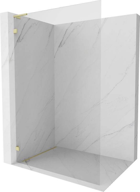 Ścianka prysznicowa walk-in Mexen Lunar L złoty szczotkowany 100x200 cm 830L-100-000-55-00-L 1 szt.
