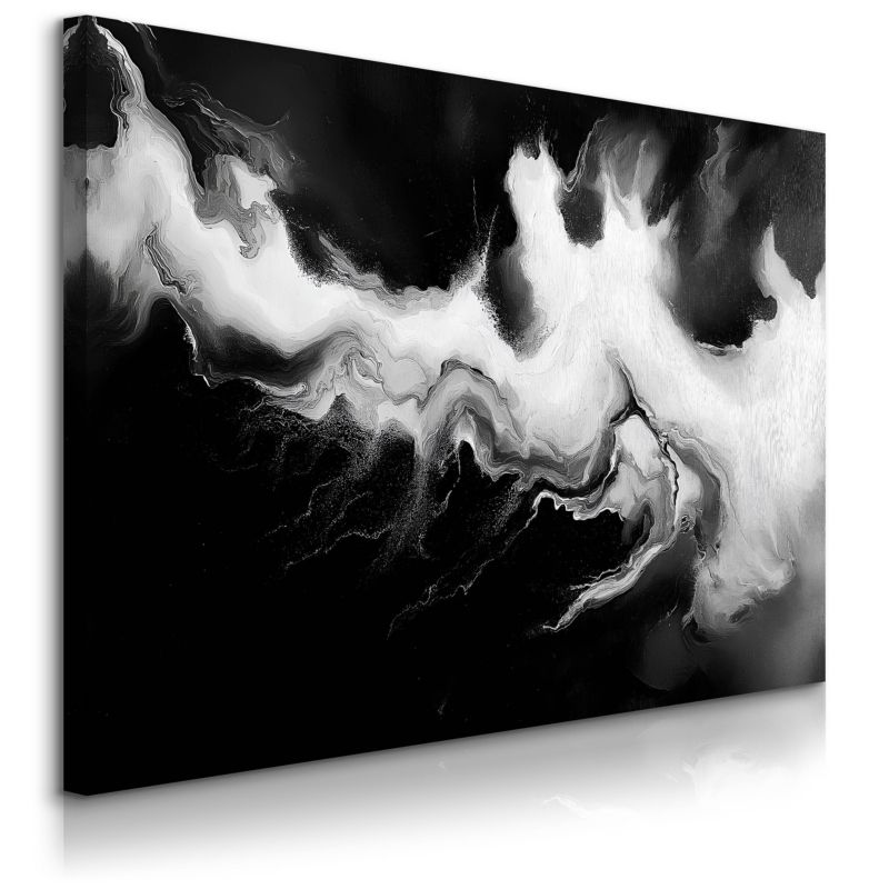 Obraz Muralo Do Salonu Czarny Marmur Abstrakcja Styl Glamour 100x70 cm 1 szt.