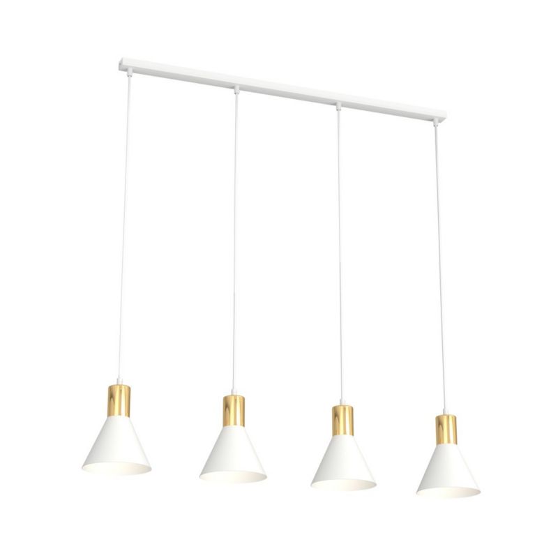 Lampa wisząca Emibig ROSA biało-złota 4xE27x20W IP20 wym:140x90x16cm - 1 szt.