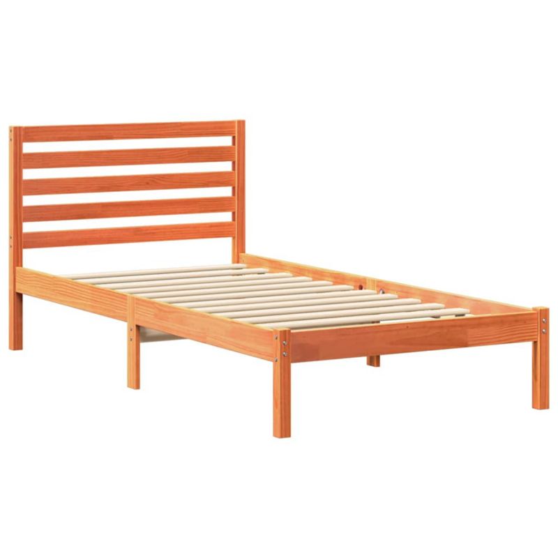 Łóżko drewniane WaszeMeble 90x190 cm brązowy WM-872271 1 szt.