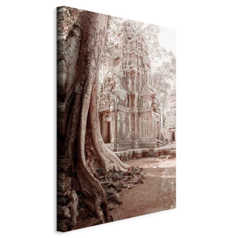 Obraz Artgeist Ruiny Angkor 80 x 120 cm płótno włoskie 1 szt