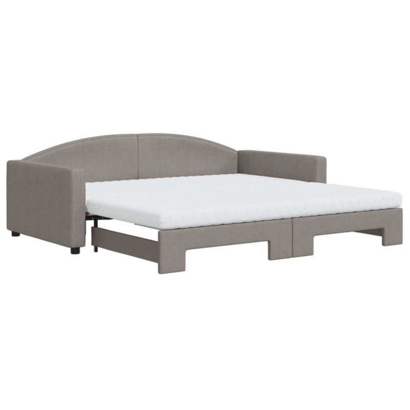 Sofa rozkładana WaszeMeble 100x200 cm Taupe tkanina WM-3197214 1 szt.