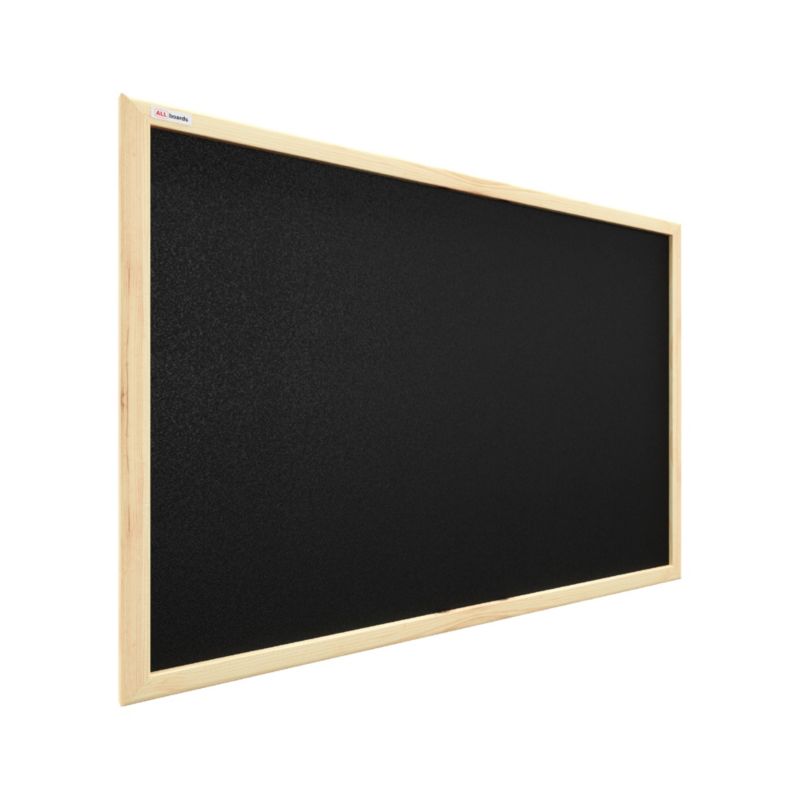Tablica korkowa kolor czarny ALLboards 60x40 cm rama drewniana naturalna 1 szt.