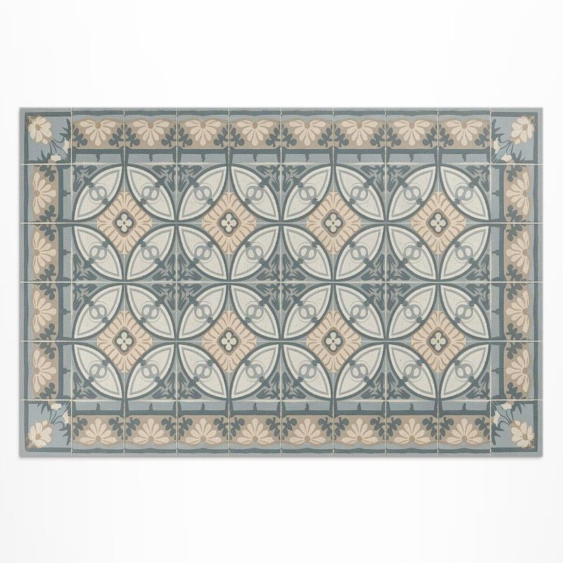 Dywan Winylowy Z Nadrukiem Wallfluent 150x225 cm Dekoracyjne płytki vintage mozaika 1 szt.