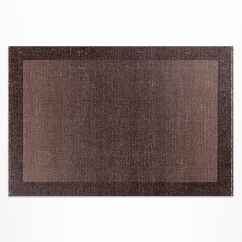 Dywan Winylowy Z Nadrukiem Wallfluent 120x180 cm Brązowa rama klasyczny wzór tkaniny 1 szt.