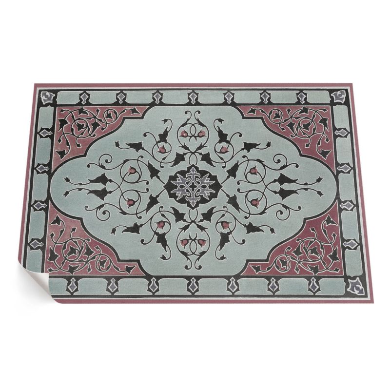 Dywan Winylowy Z Nadrukiem ArtPrintCave 100x150 cm Sir Matthew Digby Wyatt ornament róż 1 szt.