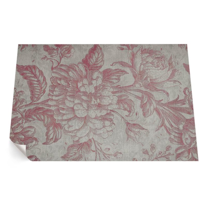 Dywan Winylowy Z Nadrukiem ArtPrintCave 80x120 cm Vintage postarzany motyw roślinny kwiaty 1 szt.