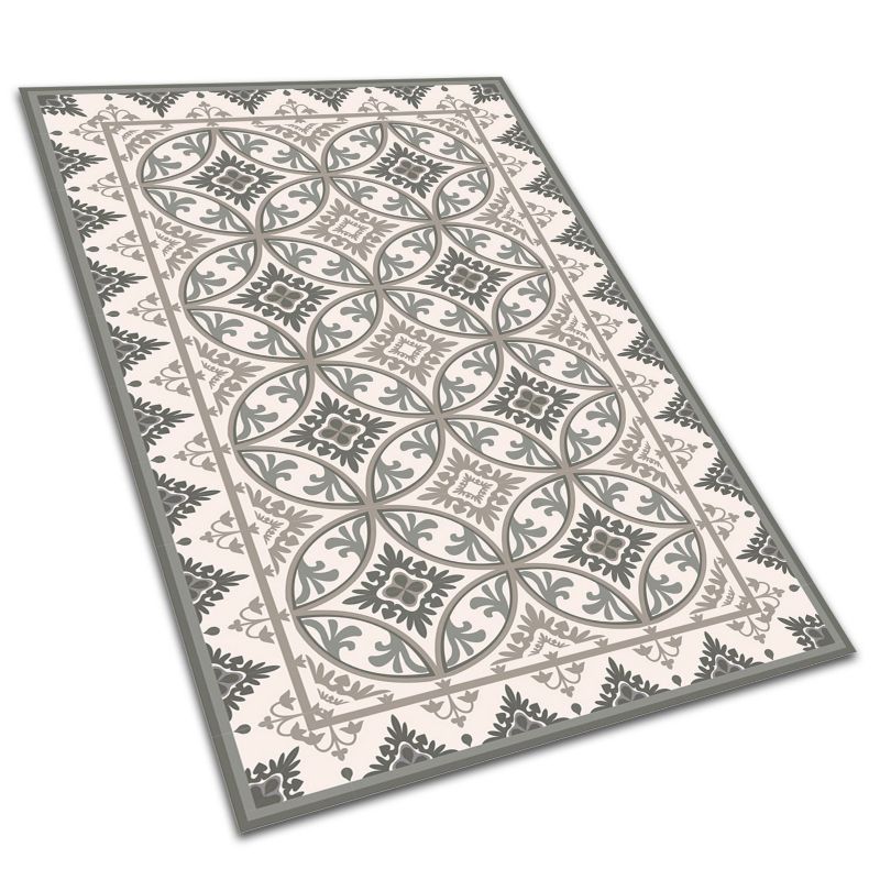 Winylowy Dywan Tarasowy Tulup 80x120 cm Wodoodporny, Lekki Retro koła 1 szt.