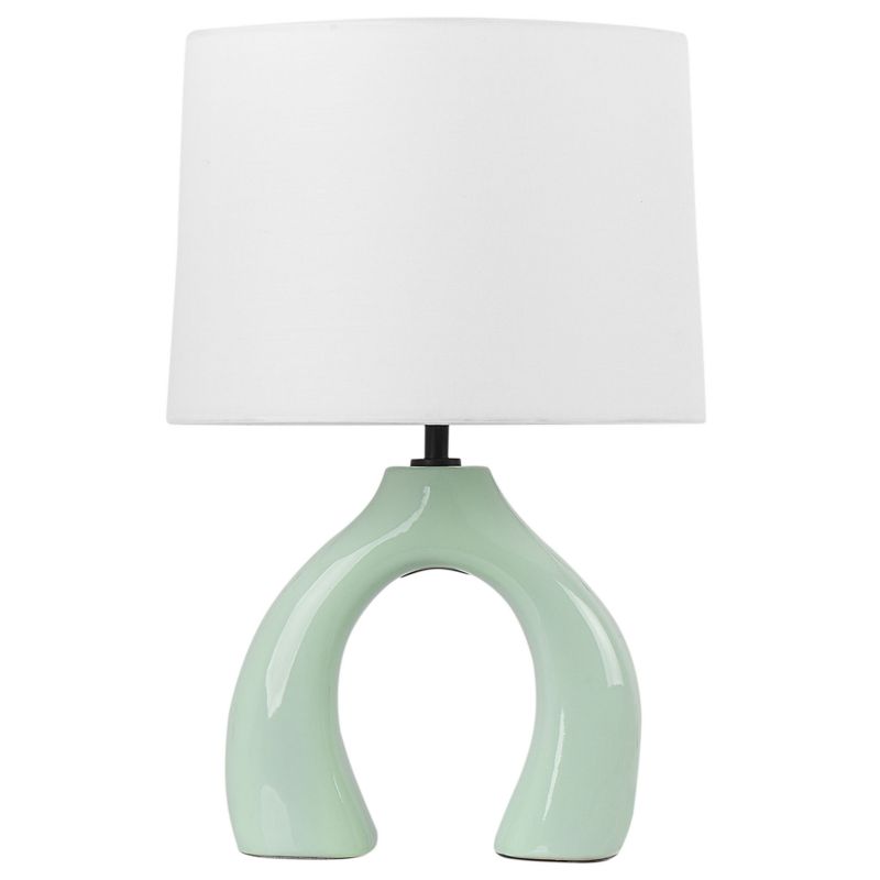 Lampa stołowa Abbie Ceramika Jasnozielony 1 szt.