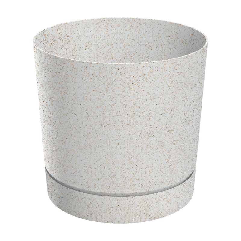 Doniczka Prosperplast Tubo P Eco Wood 11 cm biała