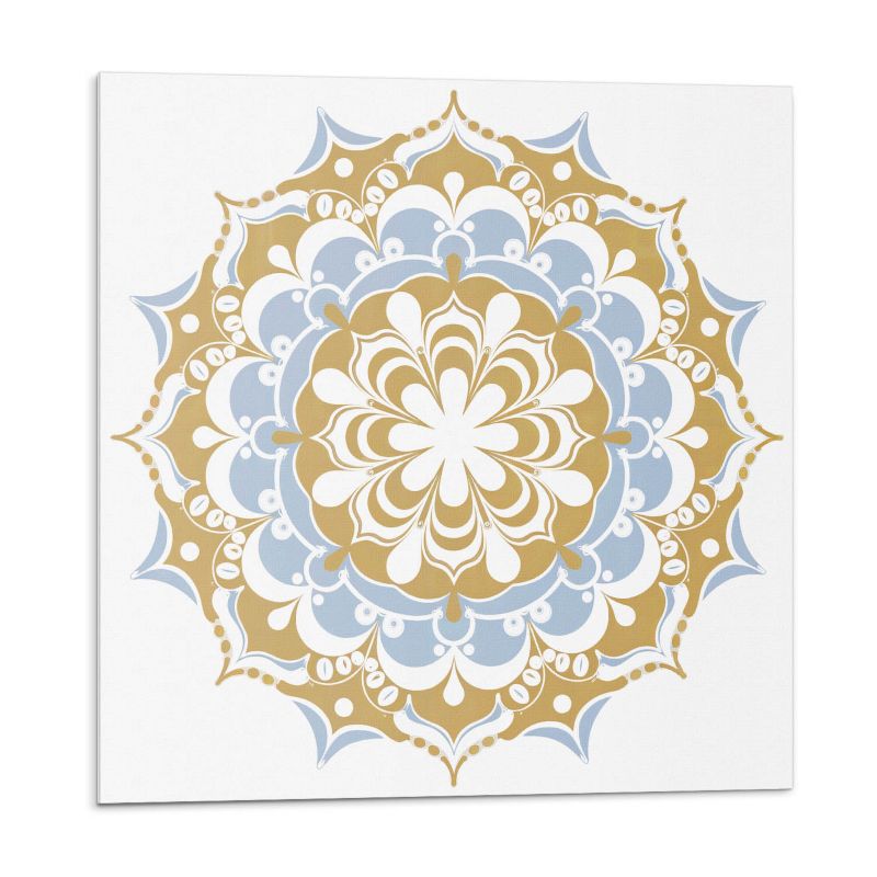 Kafelki samoprzylepne Wallfluent 30x30 cm Mandala kwiatów w pełni kolorów 9 szt.
