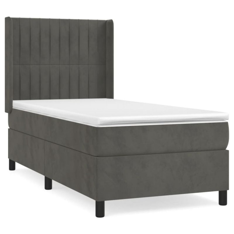 Łóżko kontynentalne WaszeMeble 80x200 cm ciemnoszary WM-3132766 1 szt.