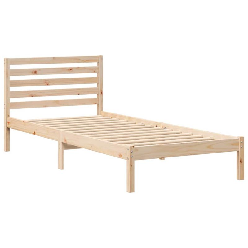 Łóżko drewniane WaszeMeble 90x220 cm brązowy WM-872326 1 szt.