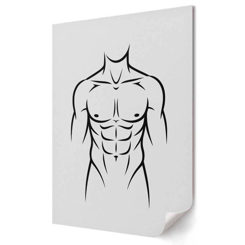 Plakat na płótnie Wallfluent Format A1 Minimalistyczna sylwetka Artysta PL.Art 1 szt.