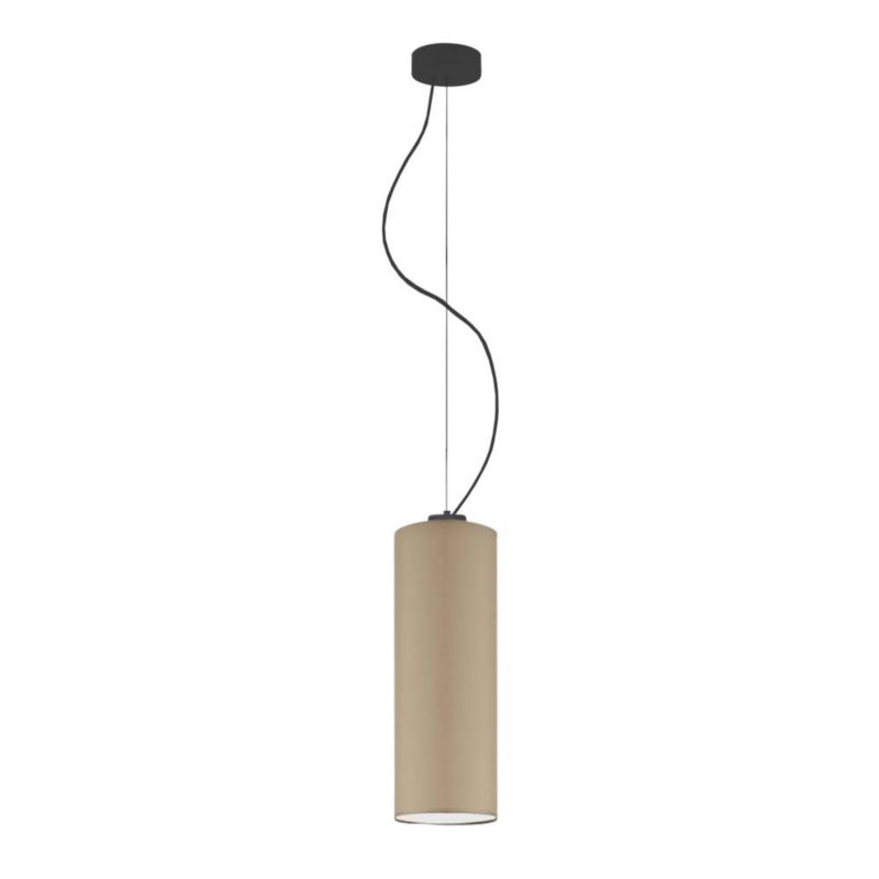 Lampa wisząca zwis Volta Light Factory żyrandol sufitowa z abażurem tuba Cappuccino BELL Z1 1szt.