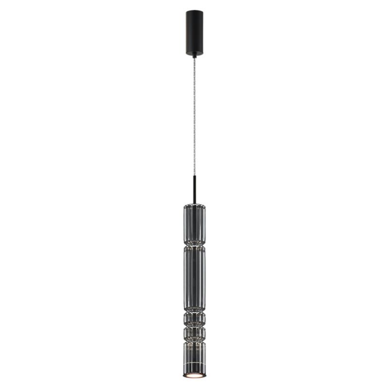 Lampa wisząca Maytoni Ordo 2331 czarna tuba wbudowany LED 12W 1 szt.