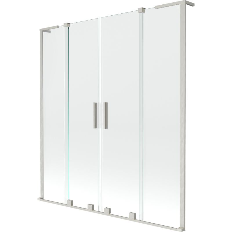 Parawan nawannowy rozsuwany Mexen Velar L transparent 160x150 cm 1 szt.
