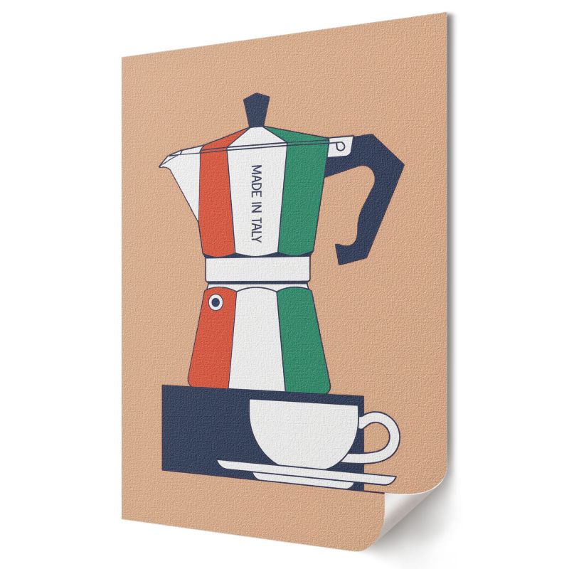 Plakat na ścianę Wallfluent Format A4 Włoska kawa Artysta Rafał Szymański 1 szt.