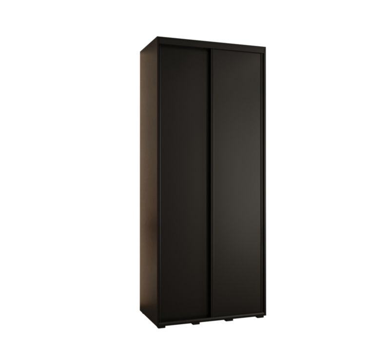 Szafa przesuwna Abiks DAVOS 1 wysoka szer.110cm czarny/czarny/czarny 1szt.