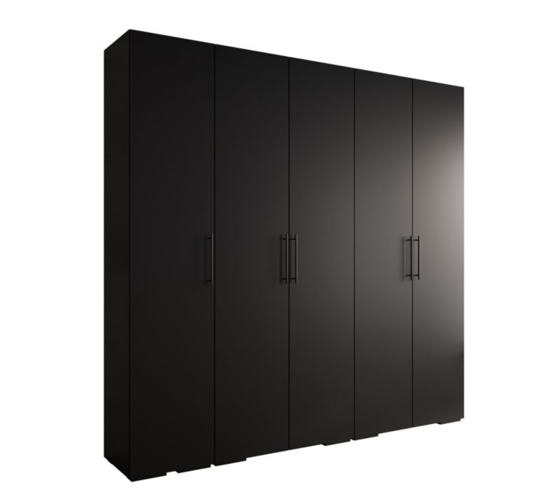 Szafa ubraniowa Garderoba Abiks INOVA 3 2,5SZ czarny 1 szt.