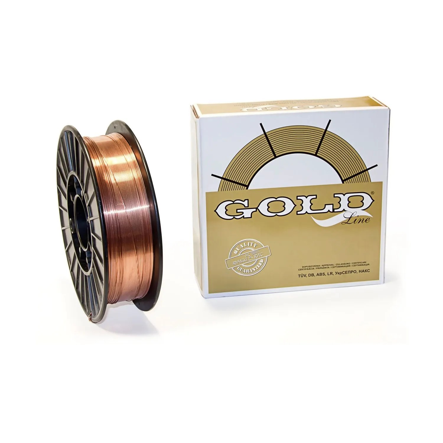 GOLD Drut spawalniczy G3Si1 (SG2) D200 fi=1,0 mm 5 kg
