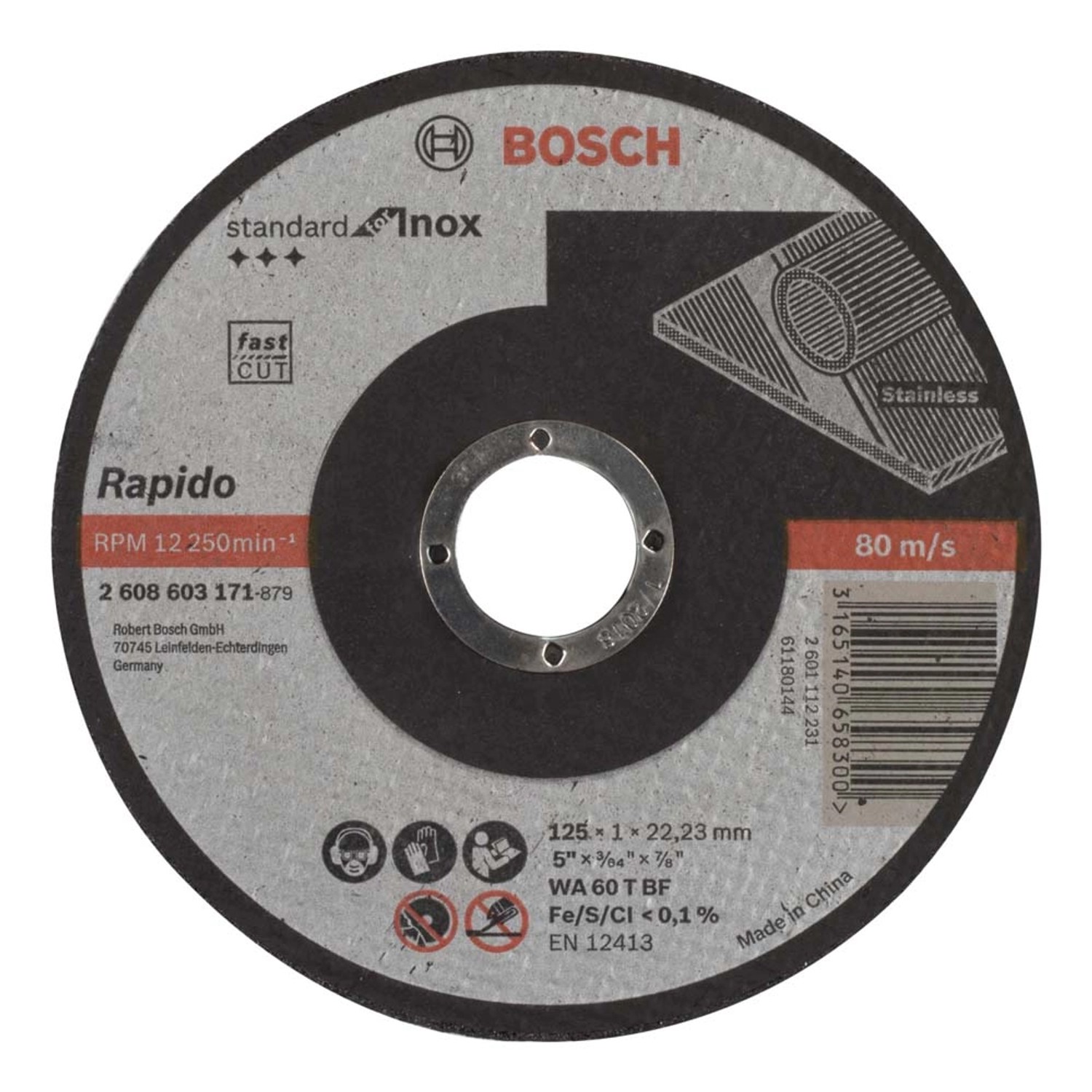 Bosch Professional Tarcza do cięcia stali inox 125 mm