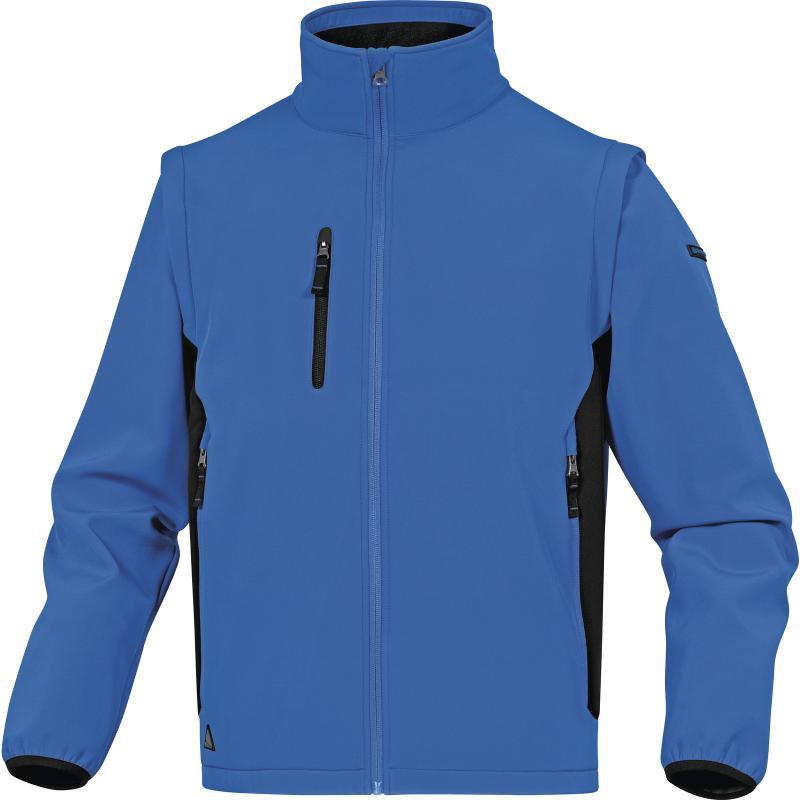 Bluza softshell Delta Plus Mysen2, rozmiar XL, niebiesko-czarny